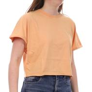 T-Shirt Crop Orange JDY Femme Agnes pas cher