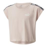 T-shirt Rose Fille Puma Tape Tee G pas cher