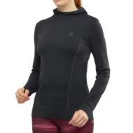 Sweat capuche Noir Femme Salomon Comet Seamless pas cher