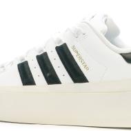 Baskets Blanches/Noir Femme Adidas Superstar Bonega vue 7