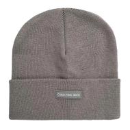 Bonnet Gris Femme Calvin Klein Jeans Patch Beanie