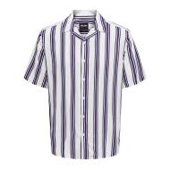 Chemisette Marine Homme Only & Sons Life Stripe