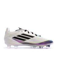 Chaussures de football Blanc/Noir/Violet Garçon Adidas F50 League Messi vue 2