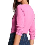 T-Shirt Manches Longues Rose Femme Morgan TRESOR vue 2