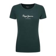 T-shirt Vert Foncé Femme Pepe Jeans New Virginia