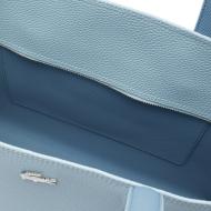 Sac Cabas Bleu Clair Femme Lacoste Forget vue 3
