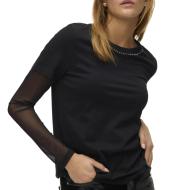 T-Shirt Noir Femme Vero Moda Liana vue 2
