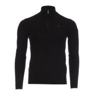 Pull 1/4 zip Noir Homme Kaporal Adah