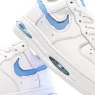 Air Force 1 Baskets Blanches/Bleu Homme Nike vue 7