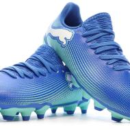 Chaussures de football Bleu Garçon Puma Future 7 Play FG/AG vue 7