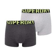 x2 Boxers Gris/Jaune Homme Superdry M3110345A