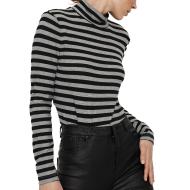Top à rayures Gris/Noir Femme Vero Moda Carla
