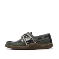 Chaussures Bateau Kaki/Noir Homme TBS GLOBEK pas cher