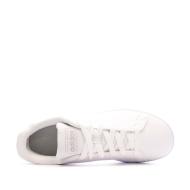 Baskets Blanches/Zèbre Fille Adidas Advantage K vue 4