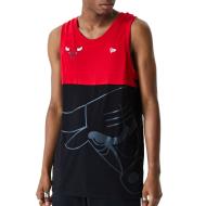 Débardeur Rouge/Noir Homme New Era Nba Big Logo pas cher
