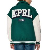 Veste Bomber Vert/Blanc Garçon Kaporal MEDDY vue 2