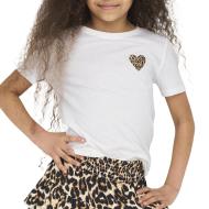 T-shirt Blanc Fille Only Nina