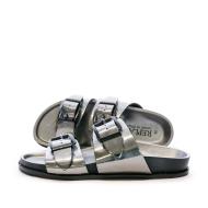 Sandales Noir/Argent Femme Replay Juliet Shiny pas cher