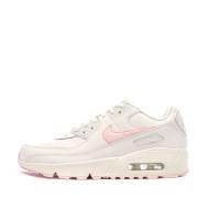 Baskets Blanches/Rose Femme Nike Air Max 90 pas cher