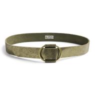 Ceinture Kaki/Doré Femme Pieces Leather pas cher