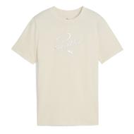 T-Shirt Beige Fille Puma Script pas cher