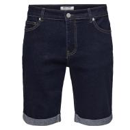 Short en Jean Marine Homme Only & Sons Ply pas cher