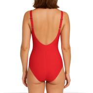 Maillot de Bain 1 pièce Rouge Femme Grain de Sable Eva vue 2