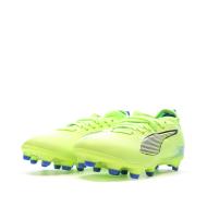 Chaussures de Foot Jaune Fluo Junior Puma Ultra 5 Match FG/AG vue 6