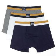 Lote de 3 calzoncillos bóxer Teddy Smith azul marino/blanco/gris para hombre 1TS/52/9 barato