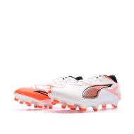 Chaussures de Foot Blanc/Orange Homme Puma Ultra 5 Play FG/AG vue 6