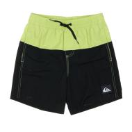 Short de bain Noir/Vert Garçon Quiksilver Corpo pas cher