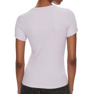 T-shirt Violet Femme Tommy Hilfiger Badge vue 2