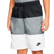 Short de bain Noir/Gris/Blanc Junior Nike Woven Block pas cher