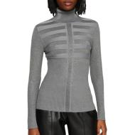 Pull Gris Brillant Femme Morgan Mentosa
