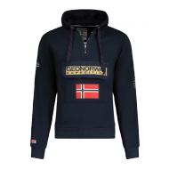 Sweat à capuche Marine Homme Geographical Norway Gymclass Assor pas cher