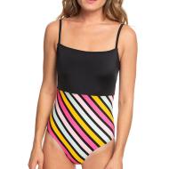 Maillot de bain 1 pièce Noir/Multi Femme Roxy Pop Surf pas cher