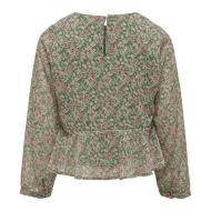 Girl's Fluid Blouse Green/Red Kids ONLY Kogdora Photo of the Espace des Marques %store% store - view of %key%