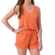Combishort Orange/Doré Femme Deeluxe Jalia pas cher