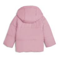 Chaqueta acolchada rosa para niña Puma Minicats con capucha ver 2