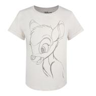 T-Shirt Blanc Femme Disney Bambi Sketch pas cher