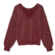 Pull Rouge Femme Vero Moda Mellie vue 2