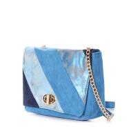 Sac Bandoulière Bleu Femme Manoukian Sabrina vue 3