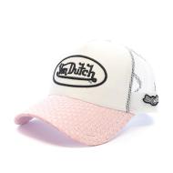 Casquette Blanc/Rose Femme Von Dutch Shinny pas cher