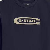 Sweat Marine Homme G-Star RAW Old Skool vue 2