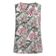 T-Shirt Blanc/Kaki Femme Only Onlselina vue 2