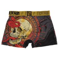 Boxer Gris/Rouge Homme Freegun Snake vue 2