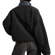 Sweat Noir Femme Converse Sherpa Half vue 2