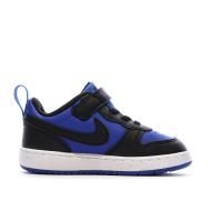 Baskets Bleu/Noires Garçon Nike Court Borough vue 2