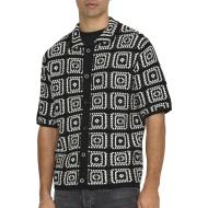 Chemise à Maille Noir/Blanc Homme Only & Sons Bart RLX 5 SS pas cher