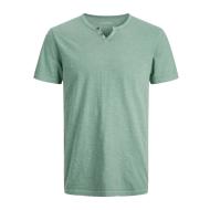 T-shirt Vert Homme Jack & Jones Split Neck